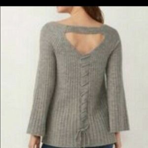 LC Lauren Conrad gray open back sweater XL